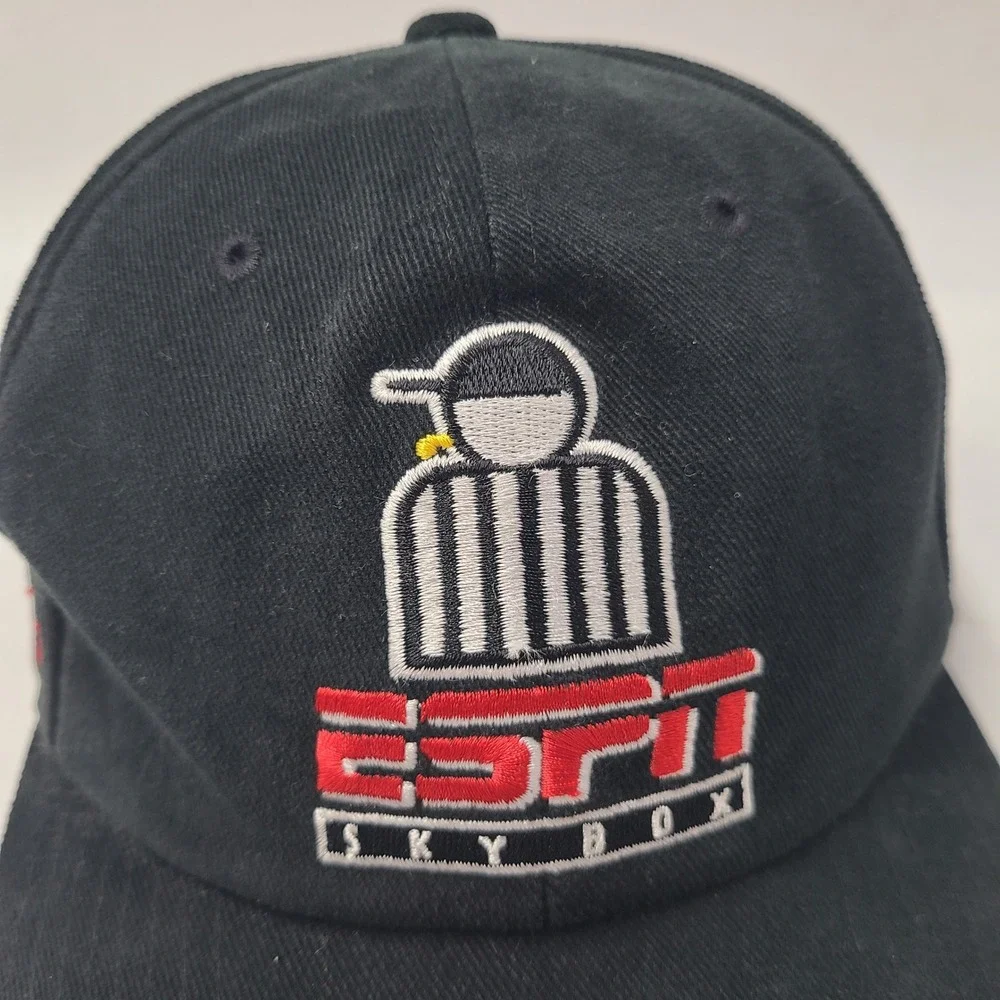 Vintage ESPN Skybox‎ Hat Strapback (Fits Small) Black Disney Cruise Line Cotton